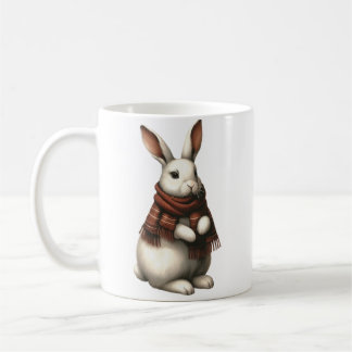 Caneca De Café Vintage Winter Rabbit