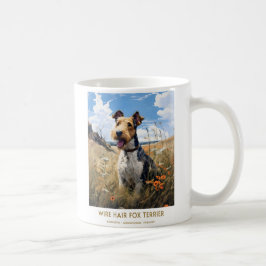 Caneca De Café Vintage Wire Hair Fox Terrier