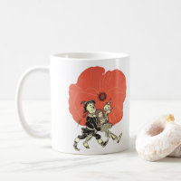 Vintage Wizard of Oz, Dorothy with Poppy Flowers