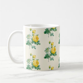 Caneca De Café Vintage Yellow Rose Fine art
