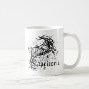 Caneca De Café Vintage Zodiac Capricorn
