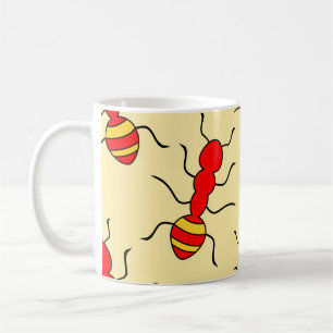 Caneca De Café Vintageante de padrão sem soldadura, abstrato, ani