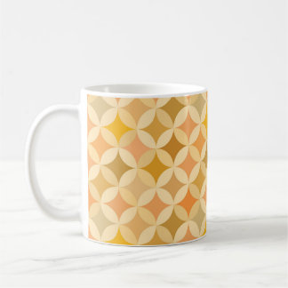 Caneca De Café Vintagem colorida: padrão abstrato.
