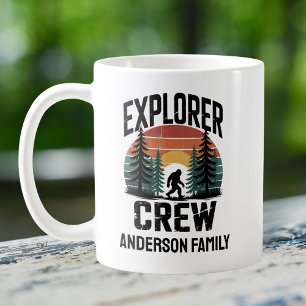 Caneca De Café Vintagem da Tripulação do Explorador Básico Sasqua