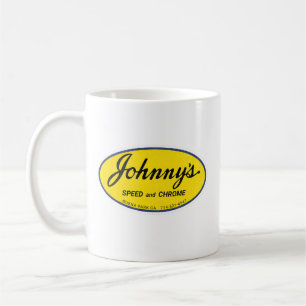 Caneca De Café Vintagem do Johnny Speed e Chrome