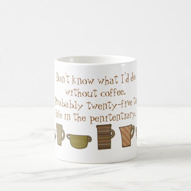 Caneca de Café Vinte e Cinco para a Vida (Centro)