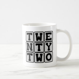 Caneca De Café Vinte e Dois, Número 22