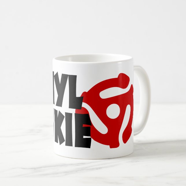 Caneca De Café Vinyl Junkie (Frente Esquerda)