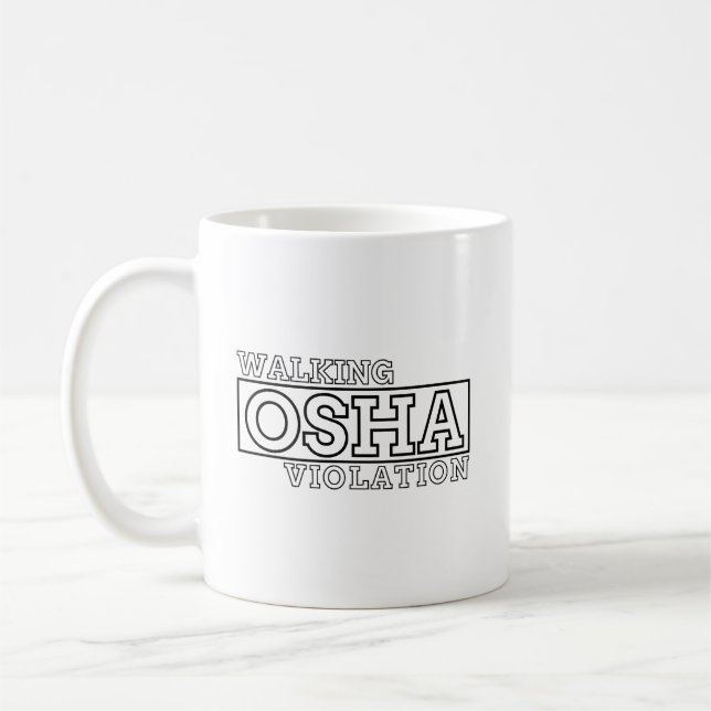 Caneca De Café Violação de Osha Andando (Esquerda)