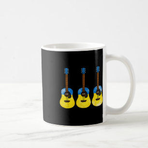 Caneca De Café Violão Bandeira Ucraniana Ucrânia Guitarrista M