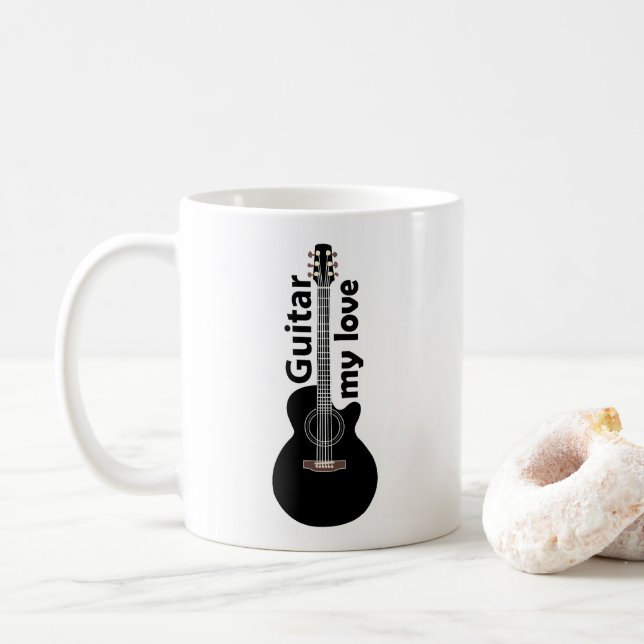 Caneca De Café Violão Meu Violão (Com Donut)