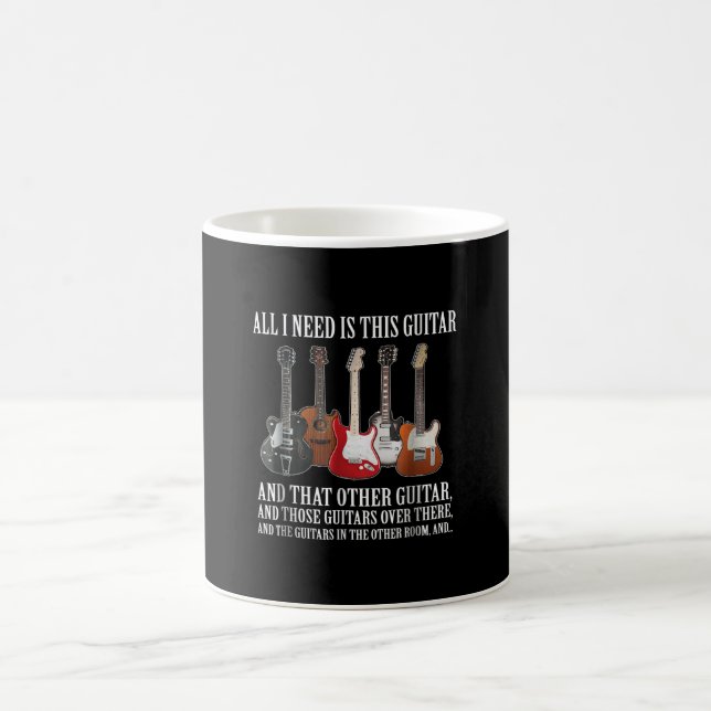 Caneca De Café Violão | Só Preciso Disso Violão Qualquer Músico (Centro)