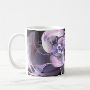 Caneca De Café Violet Fractal Flower