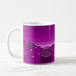 Caneca De Café Violet Town à Noite, Aprimorado