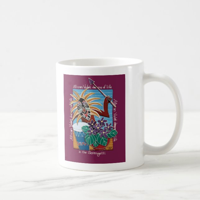 Caneca De Café Violeta africana em Serengetti (Direita)