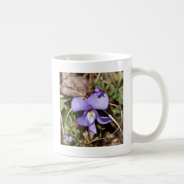 Caneca De Café Violeta Pata de Pássaro c/ Azulejos (Direita)