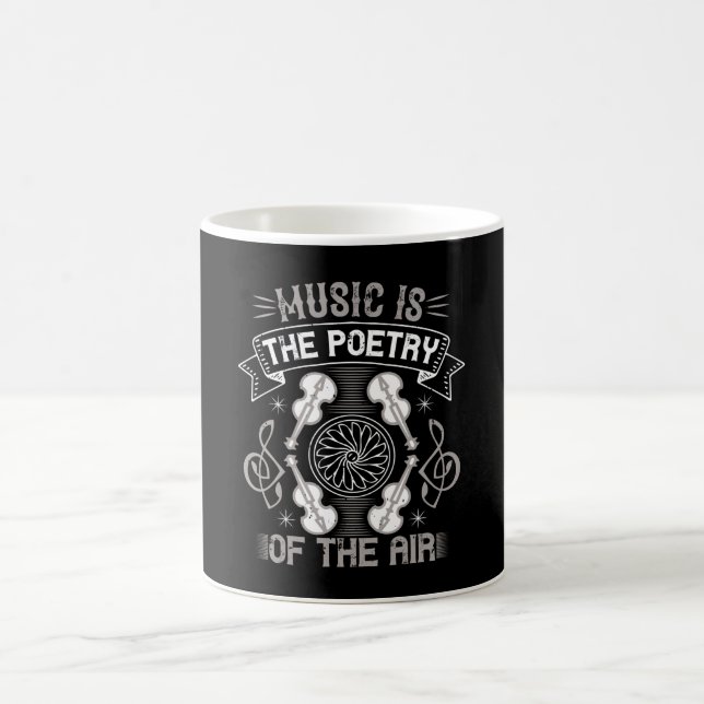 Caneca De Café Violino - A Música É A Poesia Do Ar (Centro)