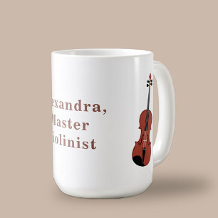 Caneca De Café Violino Acústico