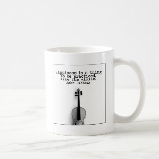 Caneca De Café Violino e felicidade