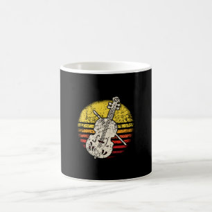 Caneca De Café Violino Violinista Retro Vintage
