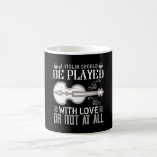 Caneca De Café Violino - Violino Deve Ser Jogado Com Amor