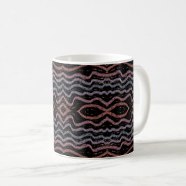 Caneca De Café Viper Snake Skin Drawing Pattern Soft Pastel Color