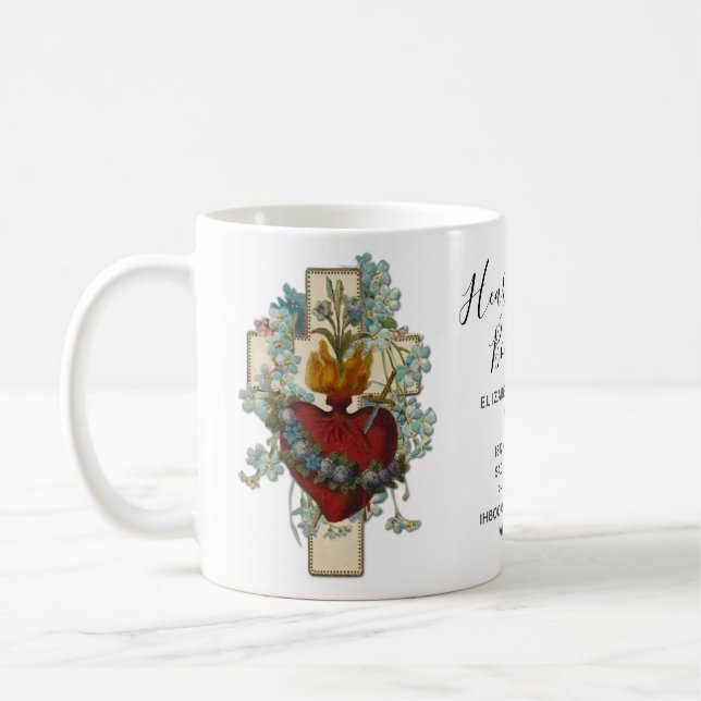 Caneca De Café Virgem Católica Mary Negócios Cristãos Religiosos (Esquerda)