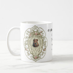 Caneca De Café Virgem Católica Mary Oração Religiosa Jesus