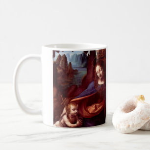 Caneca De Café Virgem (Madona) de Leonardo da Vinci das Rochas