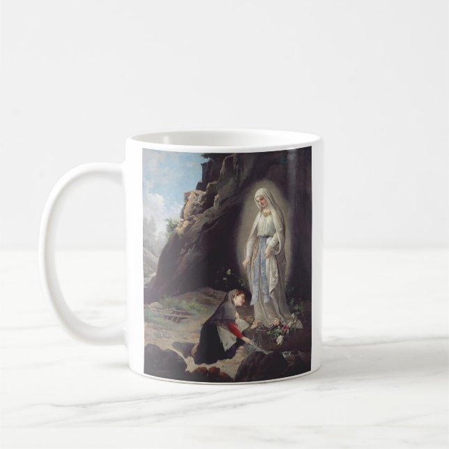 Caneca De Café Virgem Maria de Lourdes (Esquerda)