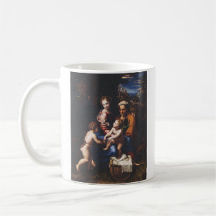 Caneca De Café Virgem Maria e Menino com João Batista