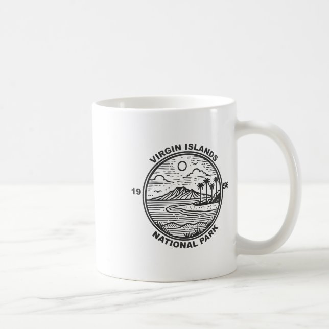 Caneca De Café Virgin Islands National Park  (Direita)