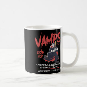 Caneca De Café Virginia Beach Vamps Liga Minor Retro Baseball T