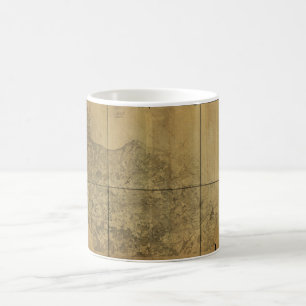 Caneca De Café Virginia Map Alexandria ao Rio Potomac 1860