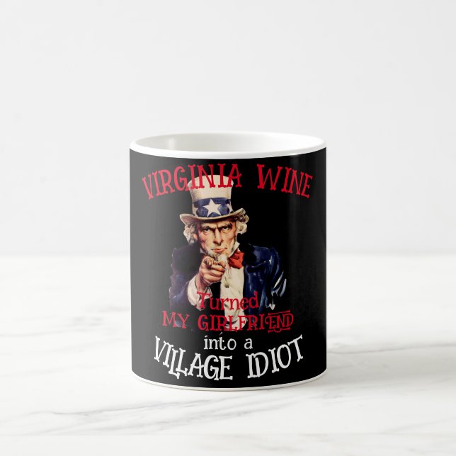 Caneca De Café VIRGÍNIA Vinho transformou minha namorada Vila (Centro)
