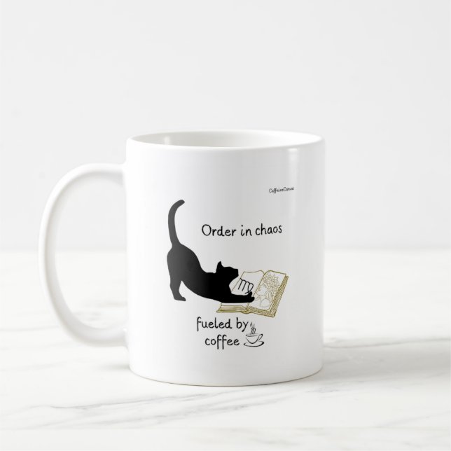Caneca De Café Virgo, Cats & Coffee Magic (Esquerda)