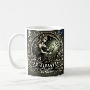 Caneca De Café Virgo "Grace em Detalhe" Zodiac Mug