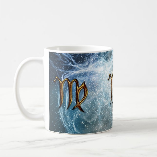 Caneca De Café VÍRGO Sinal de Estrela Zodiac Mug (Esquerda)