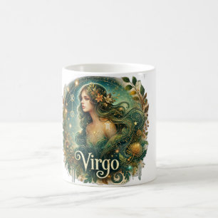 Caneca De Café Virgo Zodiac Mug - Terra e Design mística ✨