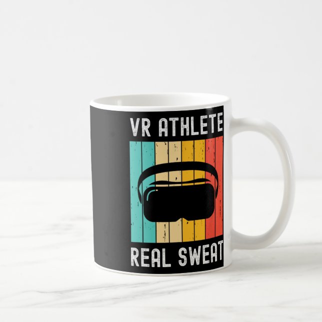 Caneca De Café Virtual Reality Athlete Geek Gamer Retro Vr Gaming (Direita)