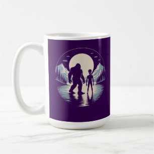 Caneca De Café Visão de Bigfoot OVNI Críptido Paranormal