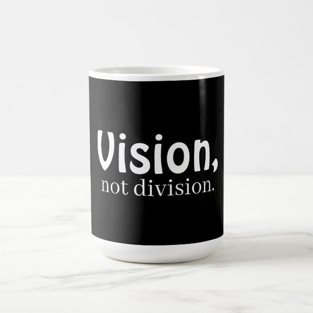 Caneca de café Visão, não divisão (Centro)
