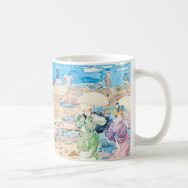 Caneca De Café Visitantes de Verão de Maurice Prendergast (Direita)