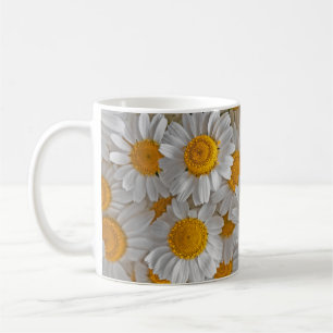 Caneca De Café Visitas Brancas: Belo Fundo Floral