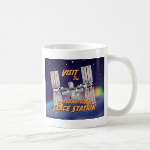 Caneca De Café Visite a estação espacial internacional