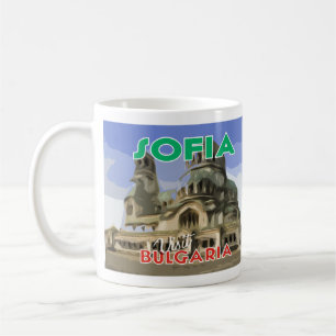 Caneca De Café Visite Sofia, Bulgária I Love