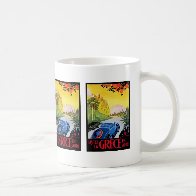 Caneca De Café Visitez La Grece (Direita)