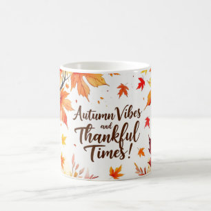 Caneca De Café Visões do outono e ações de agradecimento
