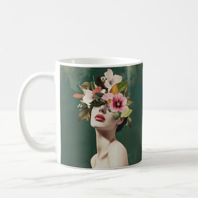 Caneca De Café Visões Florais (Esquerda)