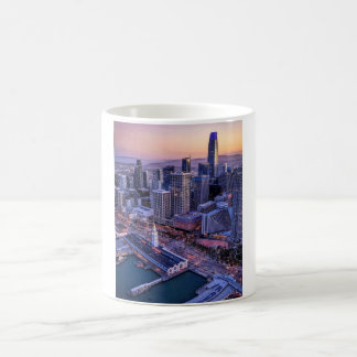 Caneca De Café Vista Aérea da Cidade de São Francisco na Hora Dou